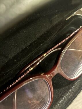 Escada Burgundy Women’s Glasses with Braided Temples